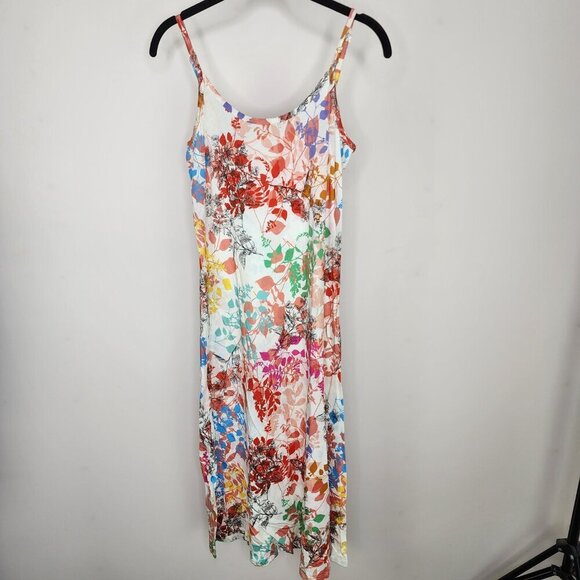 NWT Johnny Was Mazzy Embroidered Mesh Tie Dress Leafy Size Small - Picture 13 of 16
